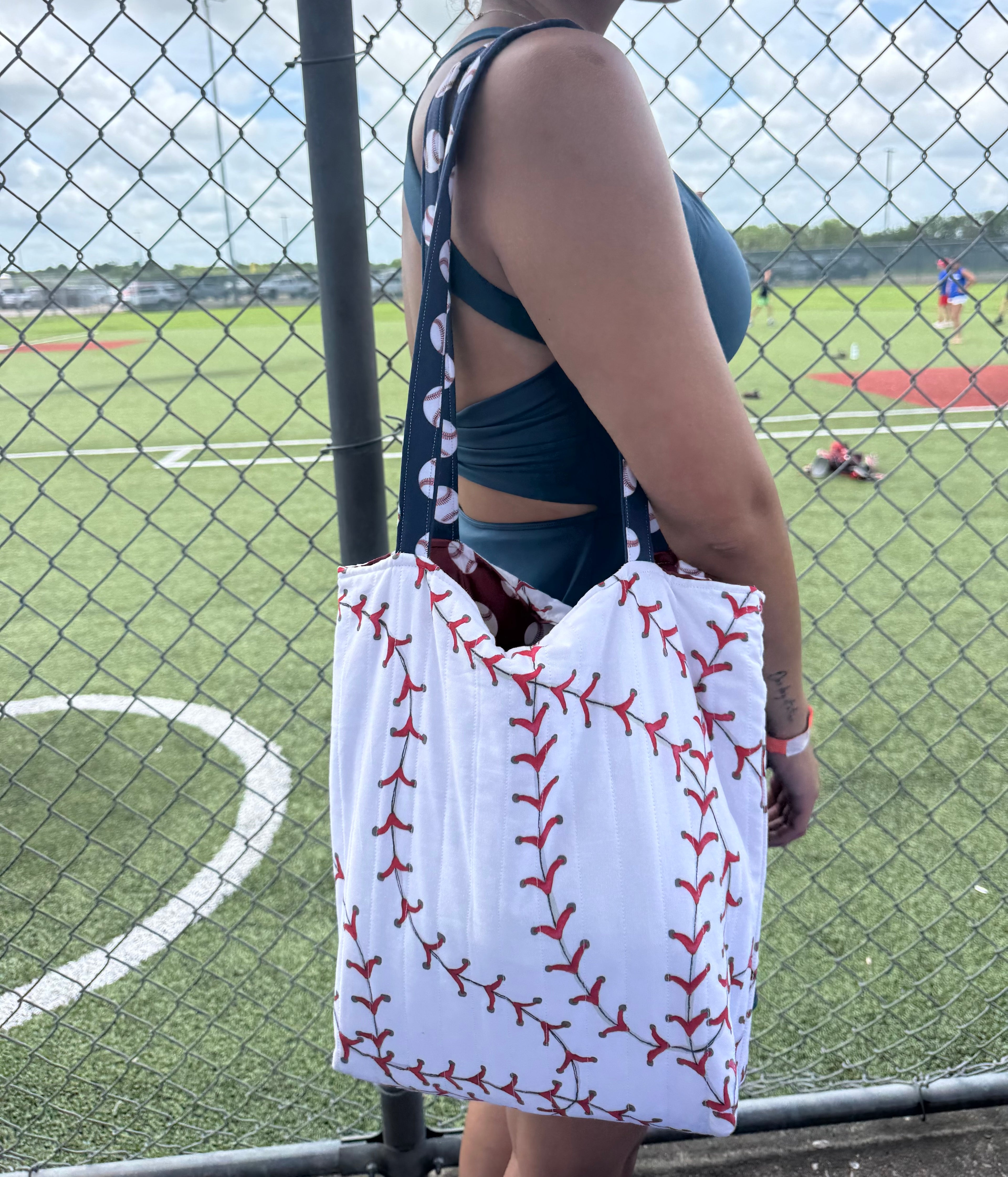 Play Ball Tote Bag