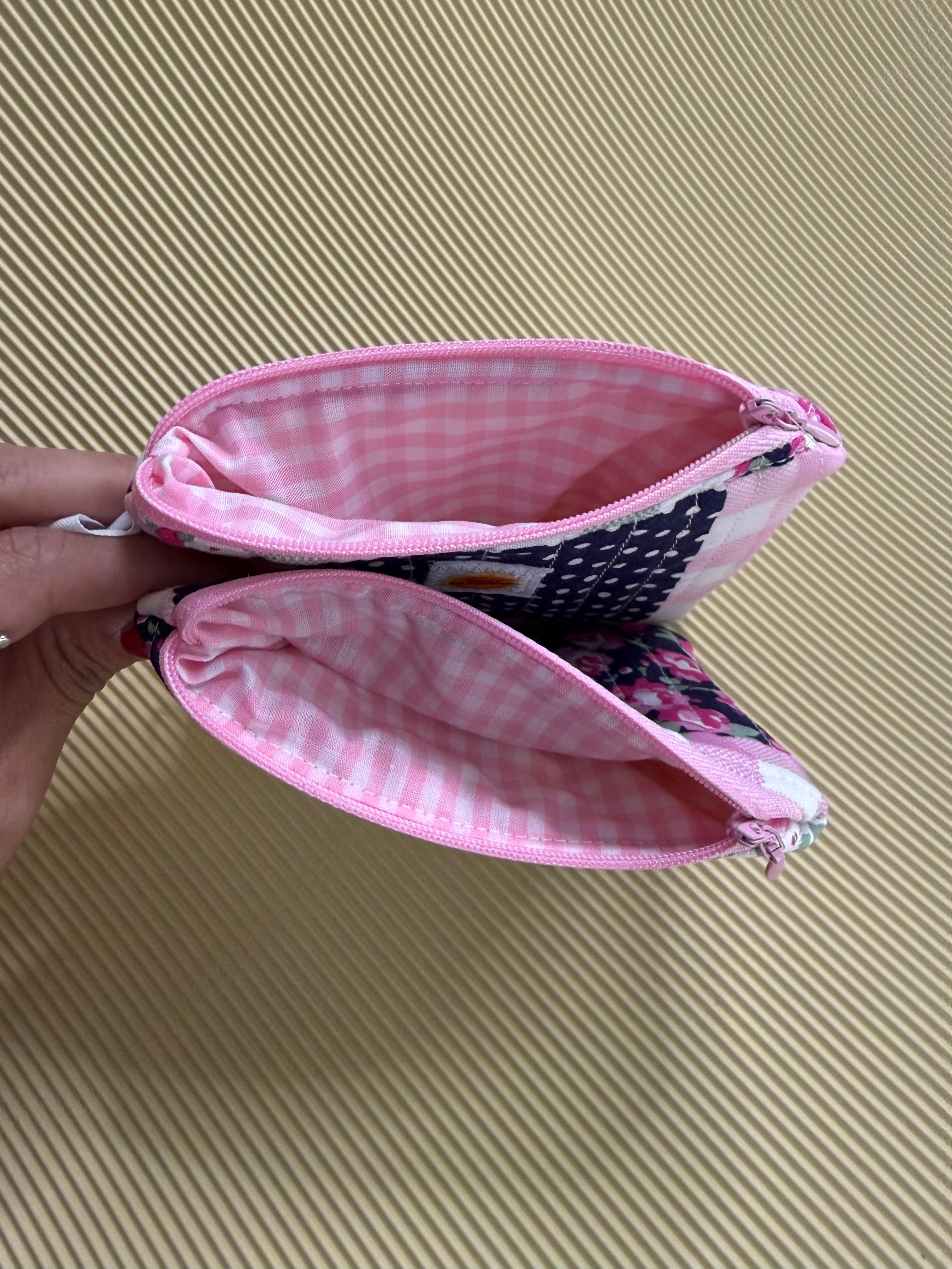 Pink Picnic Large Keychain Wallet