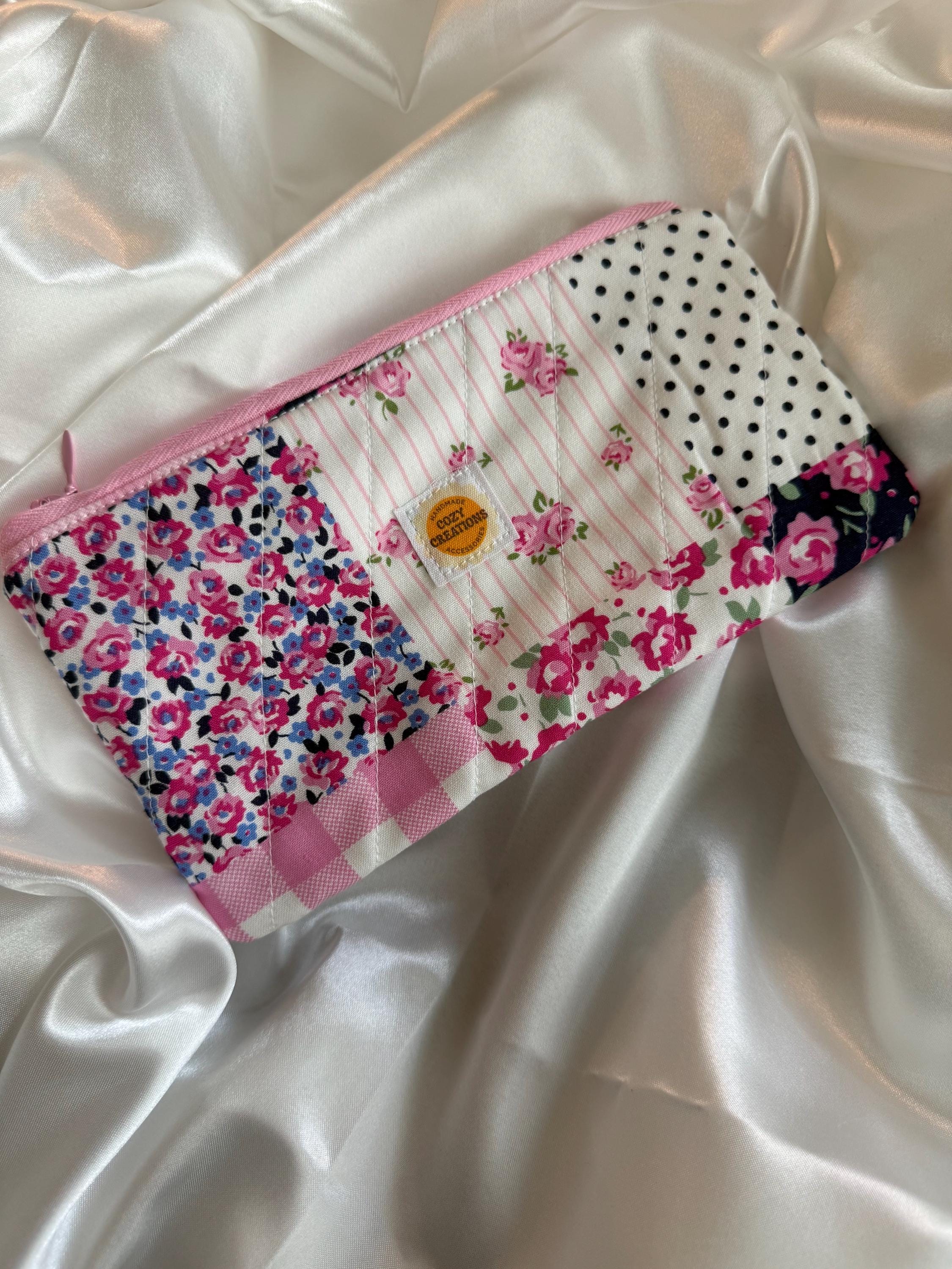 Pink Picnic Pencil/Glasses Case