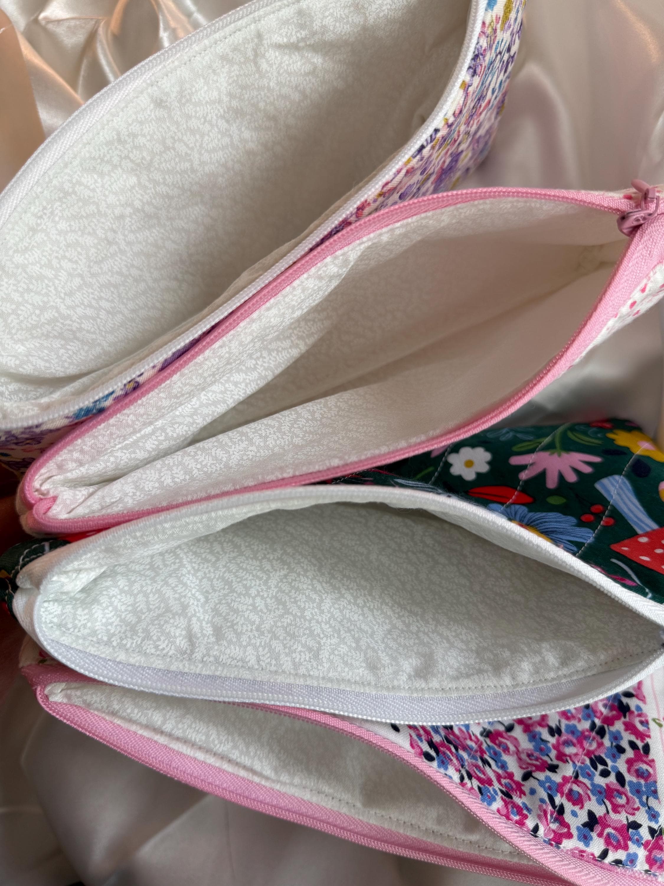Pink Picnic Pencil/Glasses Case